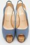 Christian Louboutin Pre-owned Canvas heels Blue Dames - Thumbnail 3