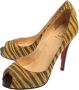 Christian Louboutin Pre-owned Canvas heels Multicolor Dames - Thumbnail 3