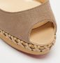 Christian Louboutin Pre-owned Canvas sandals Gray Dames - Thumbnail 7
