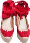 Christian Louboutin Pre-owned Canvas sandals Red Dames - Thumbnail 2