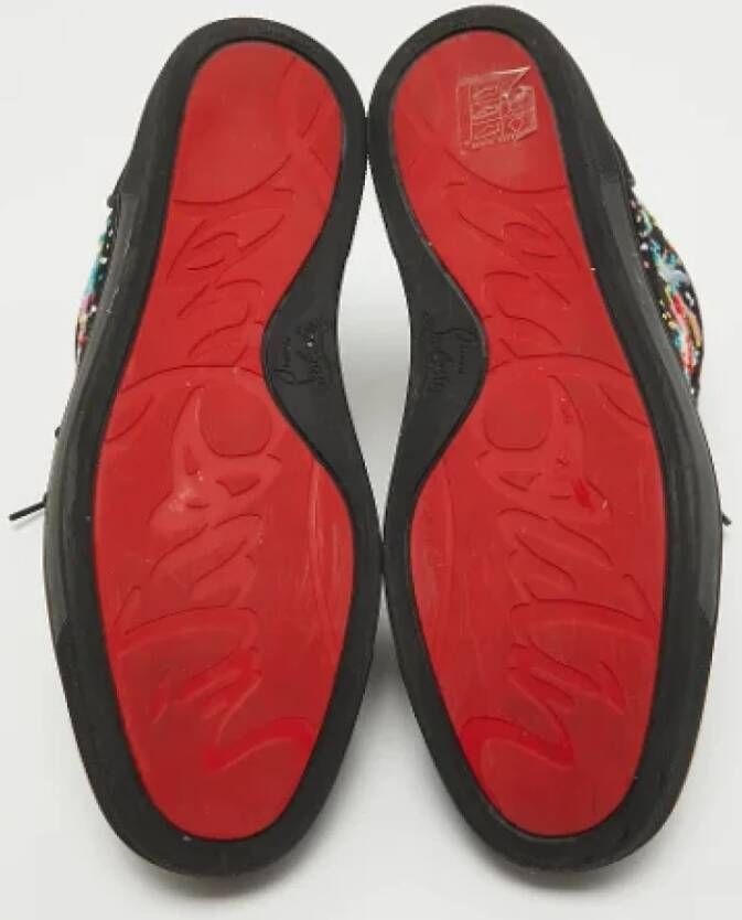 Christian Louboutin Pre-owned Canvas sneakers Black Dames