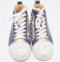 Christian Louboutin Pre-owned Canvas sneakers Blue Dames - Thumbnail 3