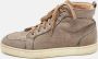 Christian Louboutin Pre-owned Canvas sneakers Brown Dames - Thumbnail 2
