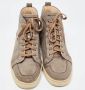 Christian Louboutin Pre-owned Canvas sneakers Brown Dames - Thumbnail 3