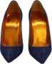 Christian Louboutin Pre-owned Cotton heels Blue Dames - Thumbnail 2