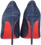 Christian Louboutin Pre-owned Cotton heels Blue Dames - Thumbnail 4
