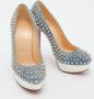Christian Louboutin Pre-owned Denim heels Blue Dames - Thumbnail 4