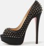 Christian Louboutin Pre-owned Denim heels Gray Dames - Thumbnail 2