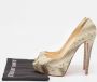 Christian Louboutin Pre-owned Fabric heels Beige Dames - Thumbnail 9