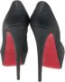 Christian Louboutin Pre-owned Fabric heels Black Dames - Thumbnail 4