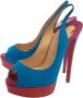 Christian Louboutin Pre-owned Fabric heels Blue Dames - Thumbnail 3