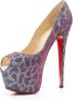 Christian Louboutin Pre-owned Fabric heels Blue Dames - Thumbnail 4