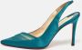 Christian Louboutin Pre-owned Fabric heels Green Dames - Thumbnail 2