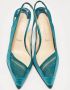 Christian Louboutin Pre-owned Fabric heels Green Dames - Thumbnail 3