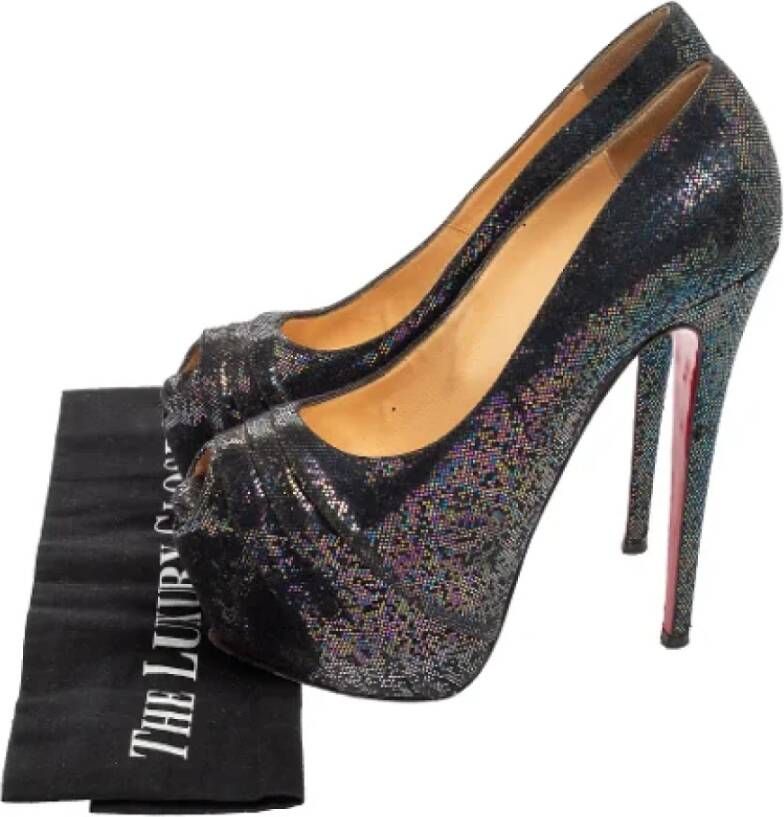Christian Louboutin Pre-owned Fabric heels Multicolor Dames