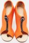 Christian Louboutin Pre-owned Fabric heels Orange Dames - Thumbnail 2