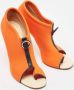 Christian Louboutin Pre-owned Fabric heels Orange Dames - Thumbnail 3