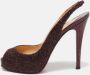 Christian Louboutin Pre-owned Fabric heels Purple Dames - Thumbnail 2