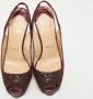 Christian Louboutin Pre-owned Fabric heels Purple Dames - Thumbnail 3