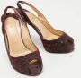 Christian Louboutin Pre-owned Fabric heels Purple Dames - Thumbnail 4