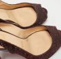 Christian Louboutin Pre-owned Fabric heels Purple Dames - Thumbnail 8