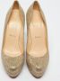Christian Louboutin Pre-owned Fabric heels Yellow Dames - Thumbnail 3