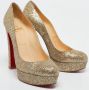 Christian Louboutin Pre-owned Fabric heels Yellow Dames - Thumbnail 4