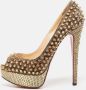 Christian Louboutin Pre-owned Fabric heels Yellow Dames - Thumbnail 2