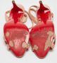 Christian Louboutin Pre-owned Fabric sandals Beige Dames - Thumbnail 5