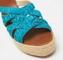 Christian Louboutin Pre-owned Fabric sandals Blue Dames - Thumbnail 6