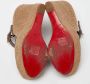 Christian Louboutin Pre-owned Fabric sandals Brown Dames - Thumbnail 6
