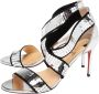 Christian Louboutin Pre-owned Fabric sandals Gray Dames - Thumbnail 3