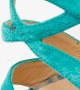 Christian Louboutin Pre-owned Fabric sandals Green Dames - Thumbnail 3
