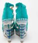 Christian Louboutin Pre-owned Fabric sandals Green Dames - Thumbnail 6
