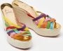 Christian Louboutin Pre-owned Fabric sandals Multicolor Dames - Thumbnail 3