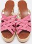 Christian Louboutin Pre-owned Fabric sandals Pink Dames - Thumbnail 3