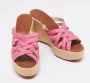 Christian Louboutin Pre-owned Fabric sandals Pink Dames - Thumbnail 4