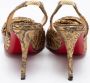 Christian Louboutin Pre-owned Fabric sandals Yellow Dames - Thumbnail 5