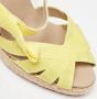 Christian Louboutin Pre-owned Fabric sandals Yellow Dames - Thumbnail 7