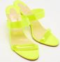 Christian Louboutin Pre-owned Fabric sandals Yellow Dames - Thumbnail 4