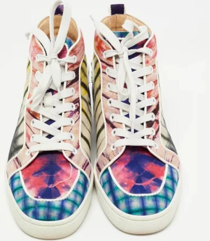 Christian Louboutin Pre-owned Fabric sneakers Multicolor Dames