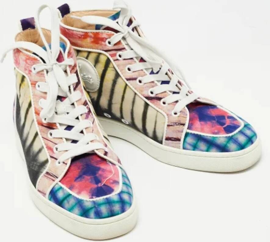 Christian Louboutin Pre-owned Fabric sneakers Multicolor Dames