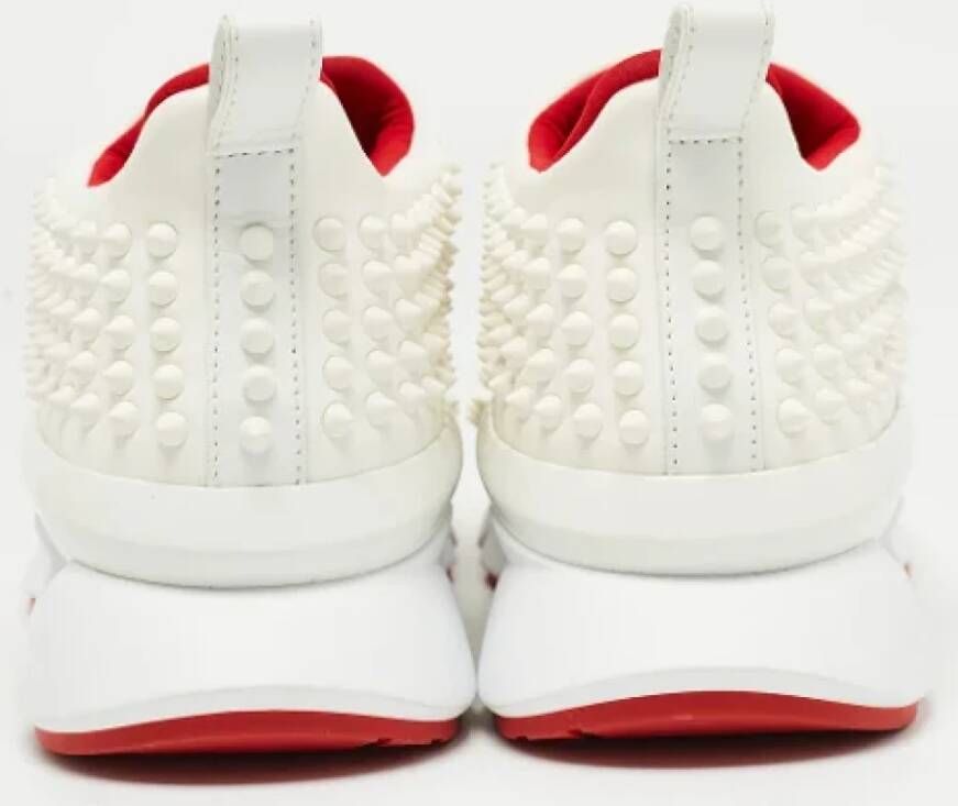 Christian Louboutin Pre-owned Fabric sneakers White Heren
