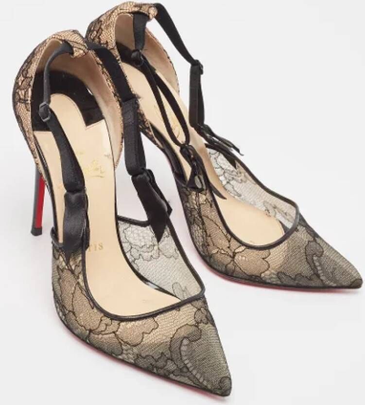 Christian Louboutin Pre-owned Lace heels Multicolor Dames