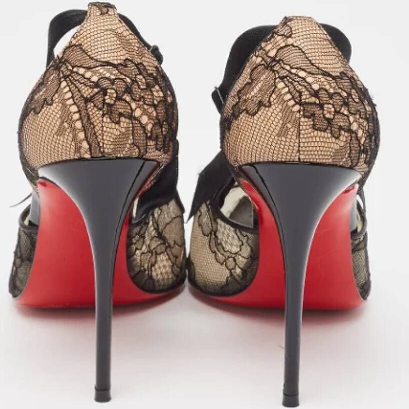 Christian Louboutin Pre-owned Lace heels Multicolor Dames