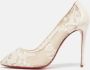 Christian Louboutin Pre-owned Lace heels White Dames - Thumbnail 2