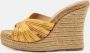 Christian Louboutin Pre-owned Lace sandals Yellow Dames - Thumbnail 2