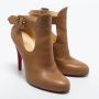 Christian Louboutin Pre-owned Leather boots Beige Dames - Thumbnail 4