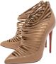 Christian Louboutin Pre-owned Leather boots Beige Dames - Thumbnail 3