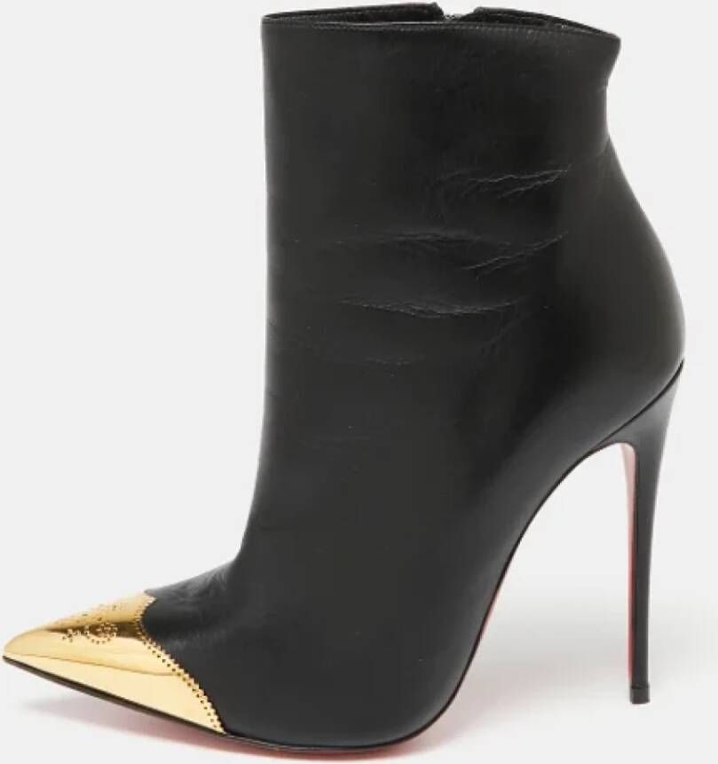 Christian Louboutin Pre-owned Leather boots Black Dames